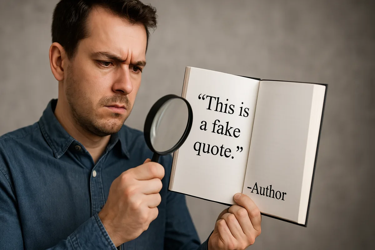Come riconoscere una citazione falsa? Il dettaglio che smaschera le frasi inventate
