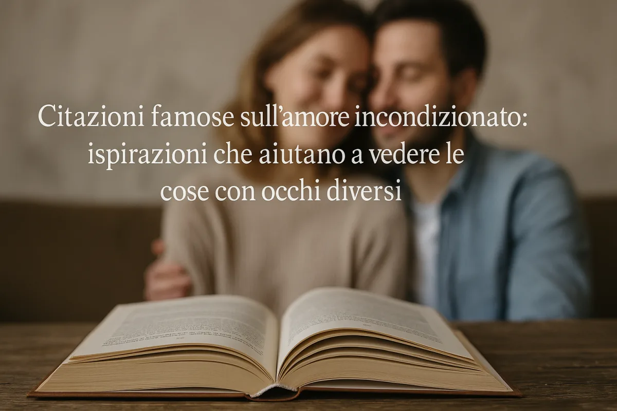 Citazioni famose sull’amore incondizionato: ispirazioni che aiutano a vedere le cose con occhi diversi