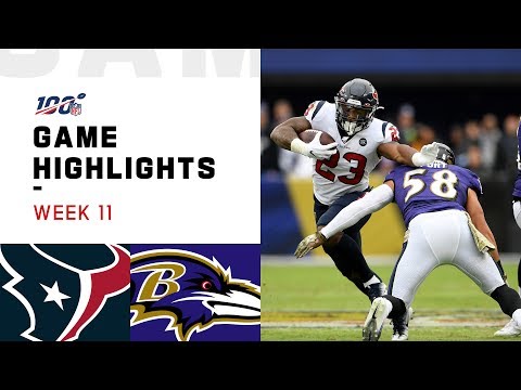 Texans vs. Ravens Week 11 Highlights | NFL 2019