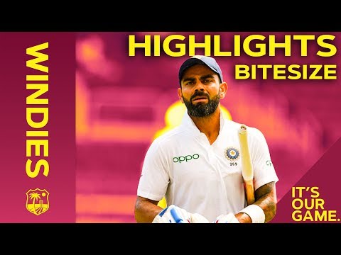 Windies vs India 2nd Test Day 1 2019 | Bitesize Highlights