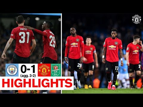 Highlights | Man City 0-1 Manchester United (Agg. 3-2) | Carabao Cup