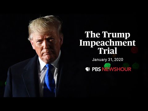 WATCH LIVE: The Senate impeachment trial of Donald Trump | Jan. 31, 2020