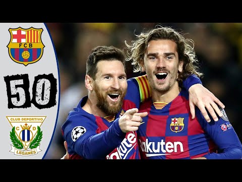 Barcelona vs Leganés 5-0 Highlights & All Goals – Resumen y Goles – 2020