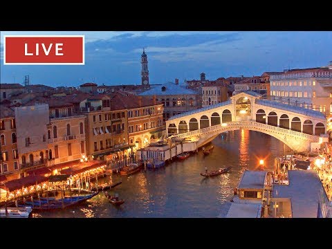 Venice Italy Live Cam – Rialto Bridge in Live Streaming from Palazzo Bembo – Live Webcam Full HD