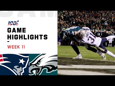 Patriots vs. Eagles Week 11 Highlights | NFL 2019