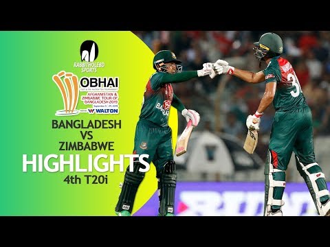 Highlights | Bangladesh vs Zimbabwe | 4th T20 | Bangladesh Tri-Series 2019