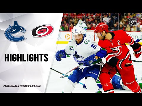 NHL Highlights | Canucks @ Hurricanes 2/2/20