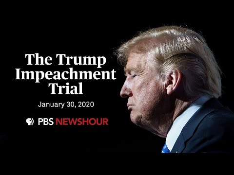 WATCH LIVE: The Senate impeachment trial of Donald Trump | January 30