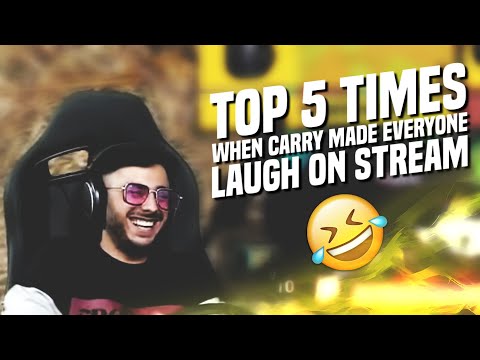TOP 5 TIMES WHEN CARRYMINATI MADE EVERYONE LAUGH ON LIVE STREAM