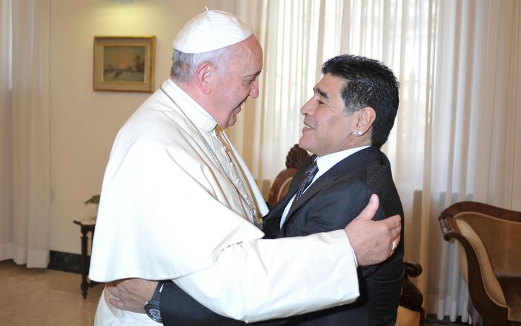 Papa Francesco un grande fan di Maradona